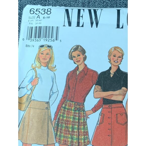 Simplicity Misses Skirt Sewing Pattern sz 6-16 6538 - uncut - Picture 2 of 4